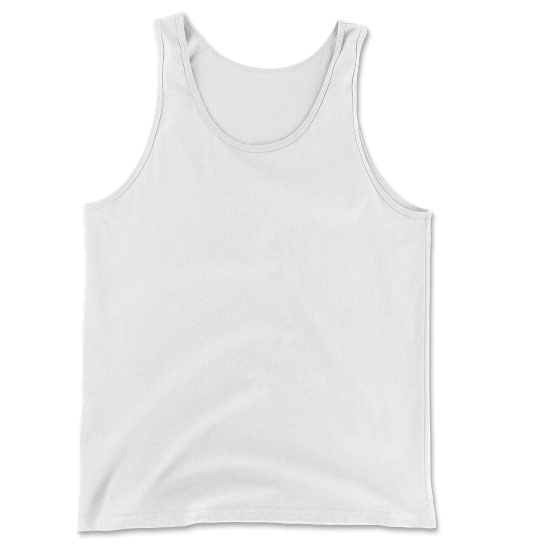 White tank top on a white background