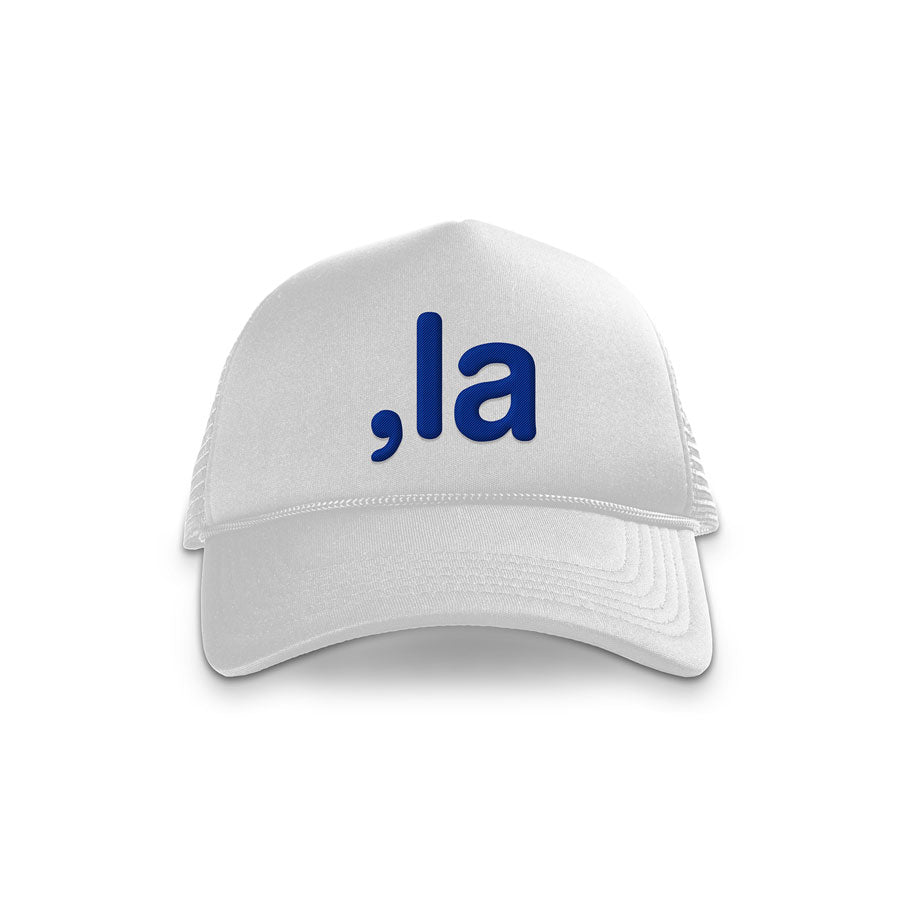 ,la Embroidered Trucker Hat